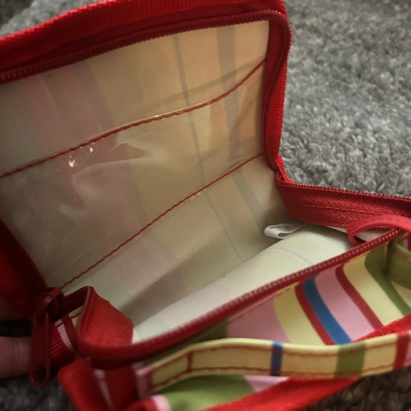 Striped Cosmetic Bag w/Handle - Picture 5 of 6